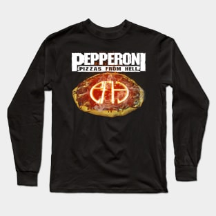 Pepperoni Pizza from Hell Long Sleeve T-Shirt